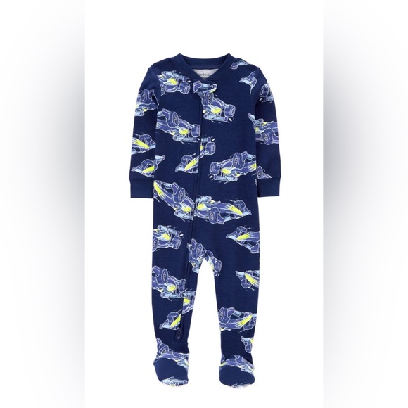Carter's Other - Carter’s Toddler Boys  1-Piece Race Car 100% Snug Fit Cotton Footie Pajamas 3T